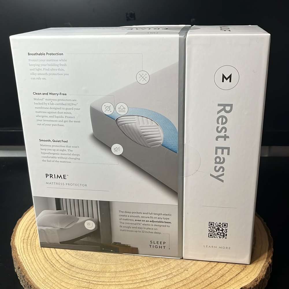 Full size mattress protector NEW Prime Malouf rest easy breathable & waterproof - Picture 2 of 4